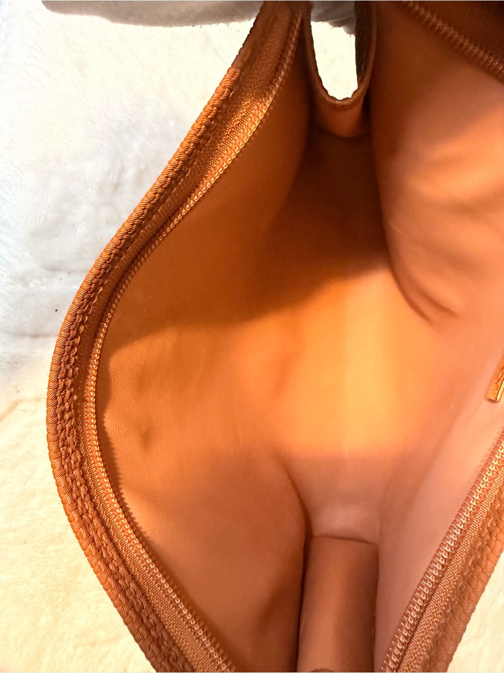 Yves Saint Laurent Tan/Brown Textured Clutch - Picture 13 of 16